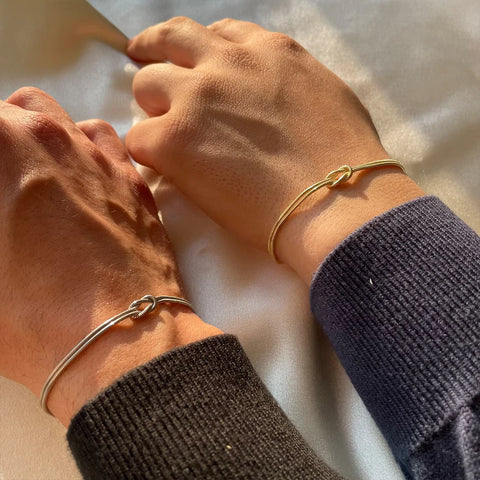eManco Fashion High Quality Stainless Steel Gold Plated Couple Bracelets