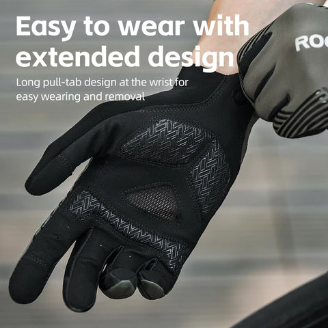 ROCKBROS Zomerfiets Handschoenen - Ademende MTB &amp; Racefiets Handschoenen met Volledige Vingers, Touchscreen en Antislip Eigenschappen