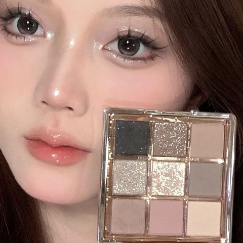 9 Colors Eyeshadow Palette - Sweet Cool Girls Punk Smokey Eye Makeup