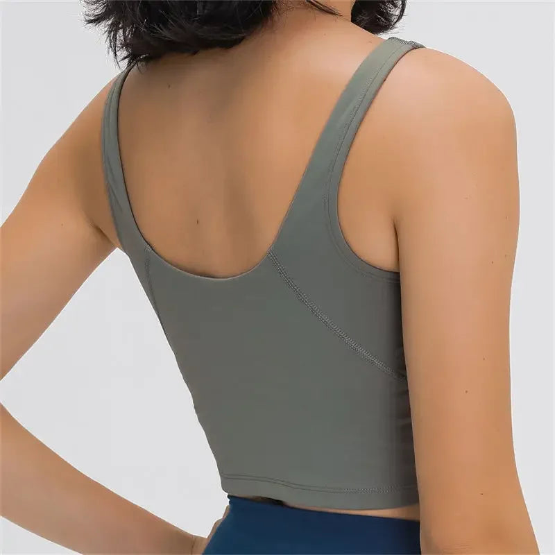 Nepoagym PASSION Tank Top with Built-In Bra for Yoga & Gym