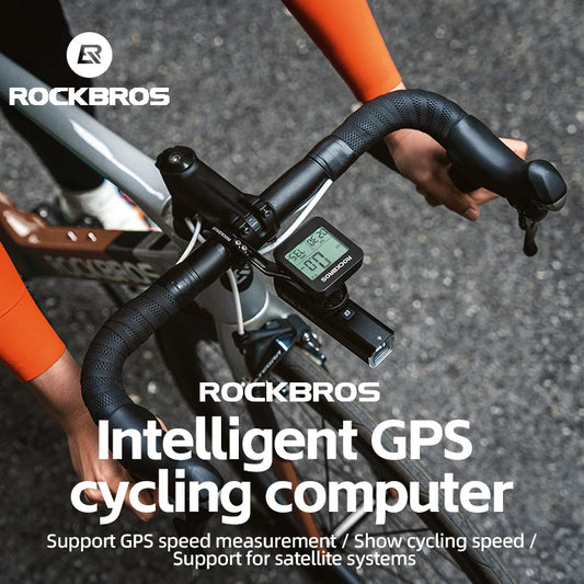 ROCKBROS GPS Bike Computer - Waterproof Speedometer for Road and MTB Cyclists