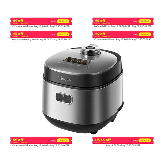 Midea 2L Rice Cooker with 9 Functions