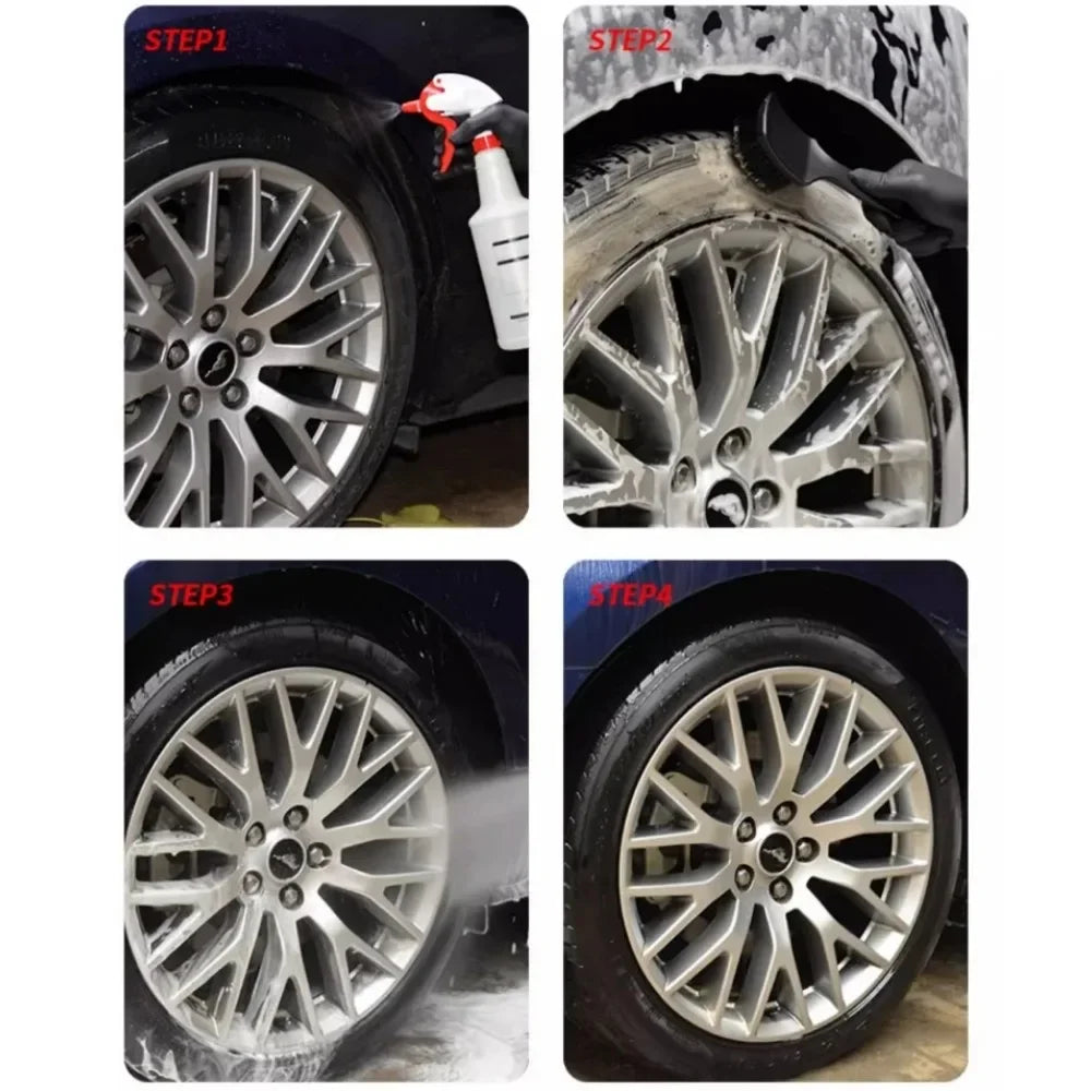 Car Tire Rim Brush - Premium Wheel Hub Cleaning Tool