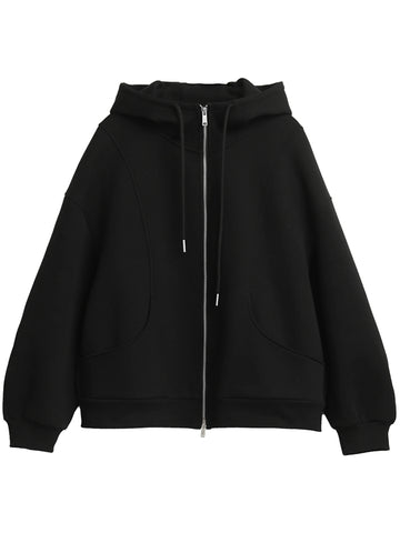 CHIC VEN Dames Sweatshirt met Trekkoord en Capuchon 