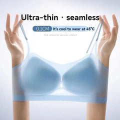 Plus Size Women's Ice Silk Seamless Bras