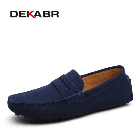 DEKABR Größe 49 Herren Freizeitschuhe - Loafer aus echtem Leder