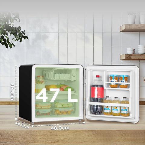 COMFEE' 47L Retro Mini Refrigerator