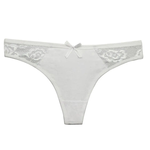 5 PCS/Set Cotton Thong Women Underwear - Sexy Lace Panties