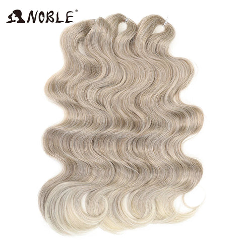 Noble Hair Soft Body Wave Crochet Hair 24Inch 3PCS Synthetic Hair Extensions