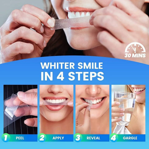 Teeth Brightening Strips - 7/14/28 Pairs, Reduced Sensitivity