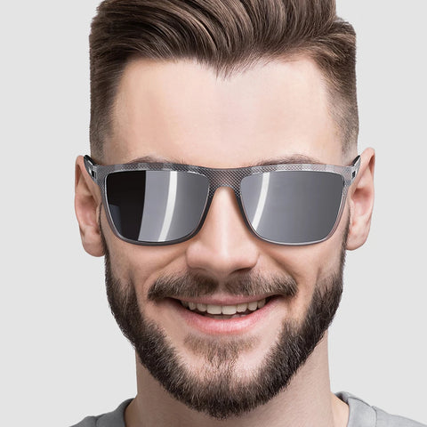 BARCUR Original Square Sports Polarized Zonnebril – UV400 Unisex Brillen voor Rijden en Buitenshuis