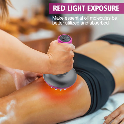 Electric Lymphatic Drainage Machine - Meridian Body Massage Brush for Anti-Cellulite and Physiotherapy