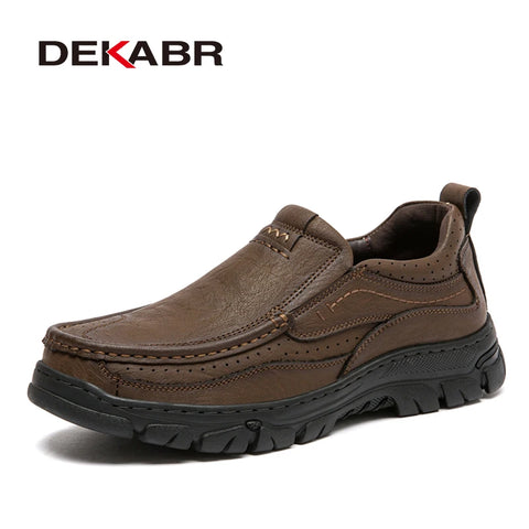 DEKABR Neue Frühlings-Herrenschuhe aus Kuhleder 