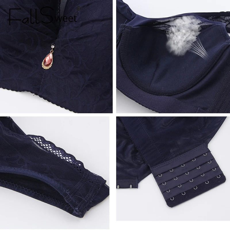 FallSweet Push Up Bras for Women Full Cup Vest Bra