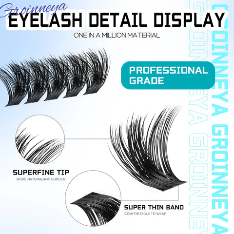 GROINNEYA DIY Lash Clusters Set