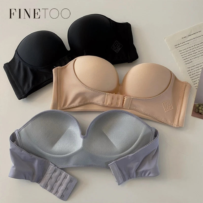 FINETOO Front Closure Strapless Bra