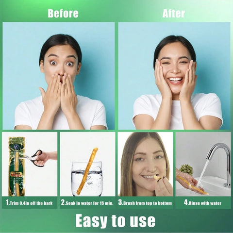 Natural Miswak Toothbrush - Traditional Dental Care