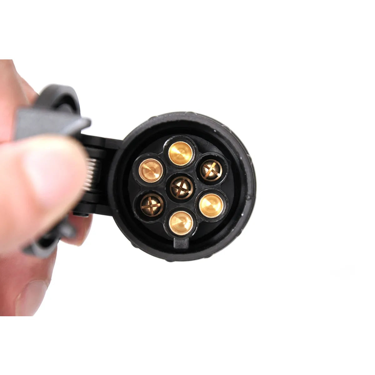 Durable 13 To 7 Pin Plug Adapter Trailer Connector - Waterproof 12V Towbar Towing Solution