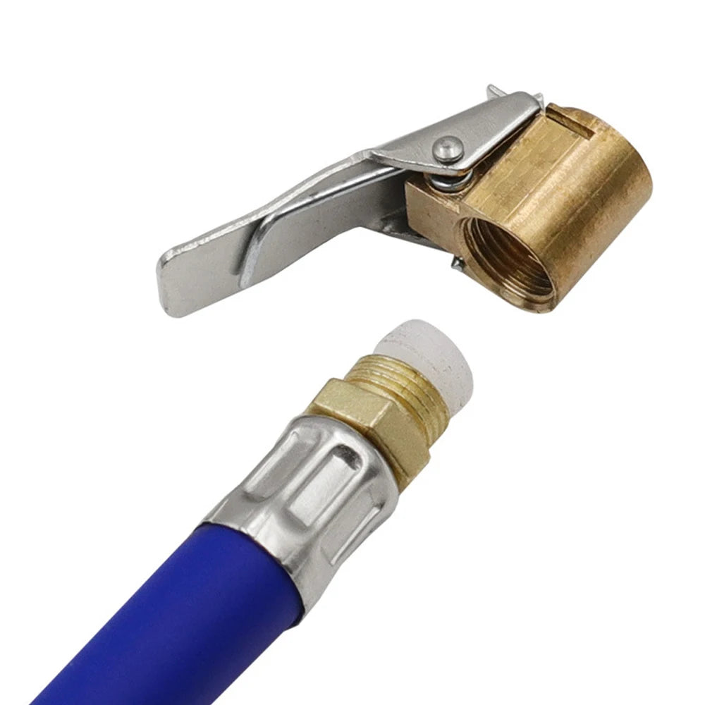 Portable Tire Inflator Hose - Essential Rubber Air Compressor Pipe for Cars and Motorbikes