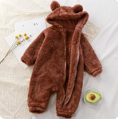 Thick Warm Baby Rompers - Cute Winter Infant Jumpsuits