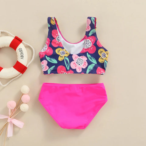 Tregren Floral kinder bikiniset