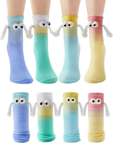 Cute Magnetic Hand Grip Socks for Women - Fun Couple Socks