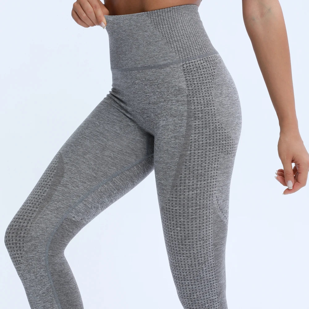 Nepoagym Women Curved Hem Seamless Leggings with Butt Scrunch