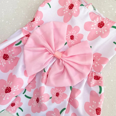 Cute Dog Princess Dress for Spring & Summer - Bow Lace Skirt for Small to Medium Pets
