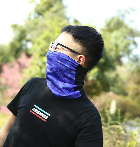 INBIKE Cycling Face Cover Scarf for Men - Breathable Sun & Wind-proof Neck Gaiter for Skiing and Fishing