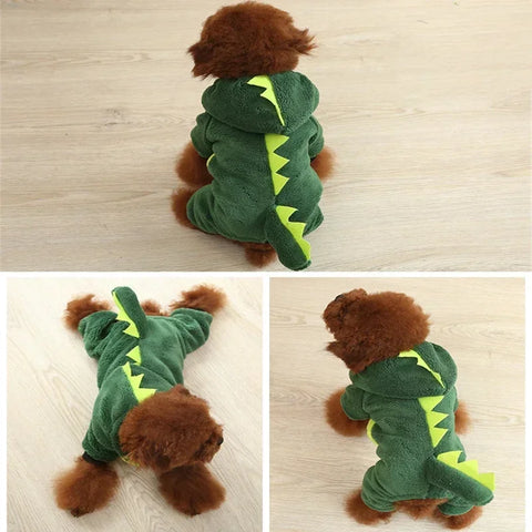 Soft Warm Fleece Dog Jumpsuits for Small Dogs, Puppies, and Cats - Cozy Hoodies for Chihuahua and Yorkshire Terriers