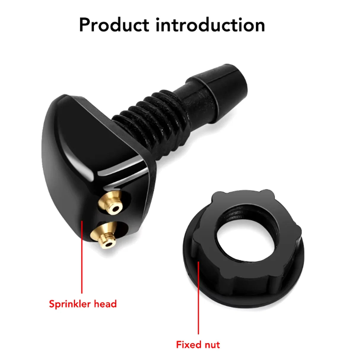 Dual Hole Windshield Wiper Nozzles - 2pcs