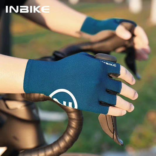 INBIKE Zomer MTB Fiets Handschoenen voor Heren - Halfvinger Gel Gevoerde Fiets Handschoenen