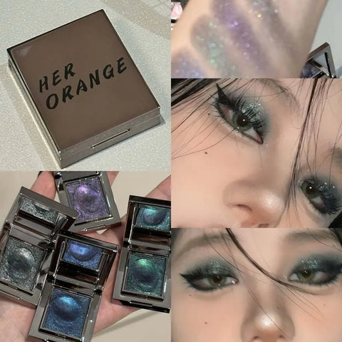 Metallic Glitter Eyeshadow Cream - Ice Purple Pearlescent Palette