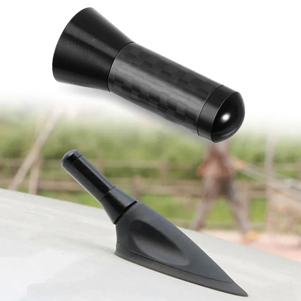 Carbon Fiber Short Stubby Mast Antenna for Mercedes-Benz - Enhanced Signal Car Accessory