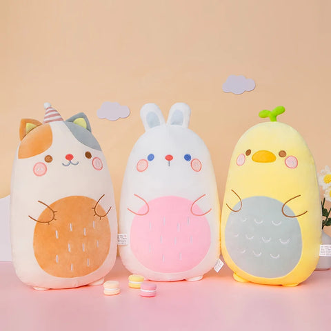 Little Animals Plush Toy – 45–80cm Squishy Dinosaur, Pig, Penguin & Bear Soft Cushion Doll