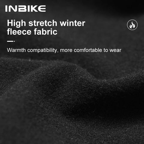 INBIKE Winter Cycling Bib Pants: Thermal Fleece 3D Padded MTB Cycling Clothing for Men
