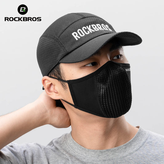 ROCKBROS Ice Silk Face Mask - Washable Adjustable Cycling Face Mask with UPF50+ Sun Protection