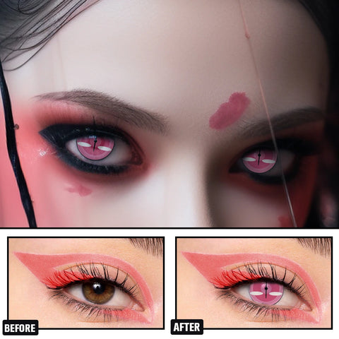 VISUASHOW Anime Cosplay Color Contact Lenses