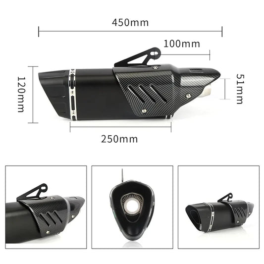 Universal Escape Moto Motorcross Exhaust Pipe Muffler