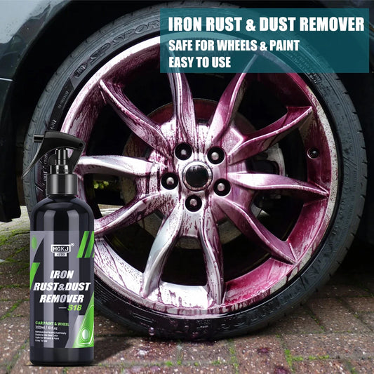 HGKJ Car Paint & Wheel Iron Particles Powder Cleaning Super Rust Dust Remover Spray