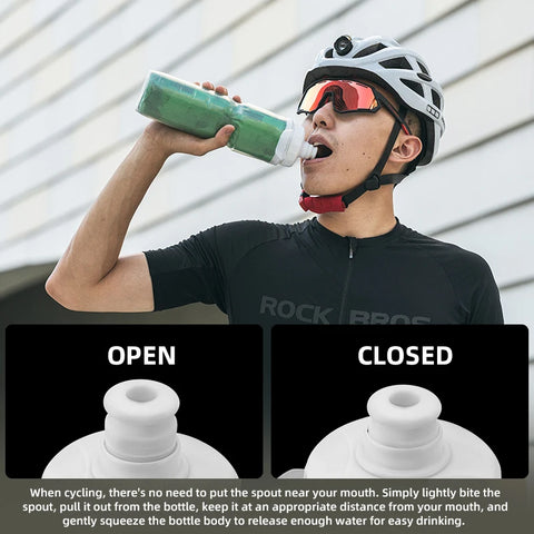 ROCKBROS 750ml Insulated Water Bottle – Ideal for Cycling, Hiking, and Outdoor Activities