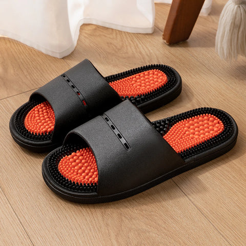 PVC Unisex Slippers Massage Wellness Home Slippers