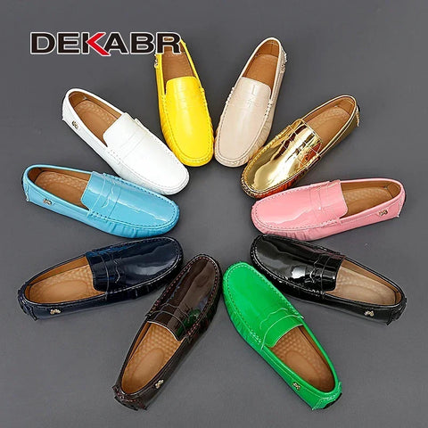 DEKABR Herren Freizeit-Slip-On-Schuhe 