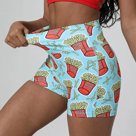SOISOU Printed Beach Shorts for Women - High Waist, Breathable & Stylish