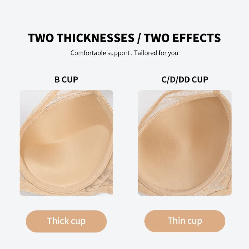FallSweet Plus Size Push Up Bra for Women