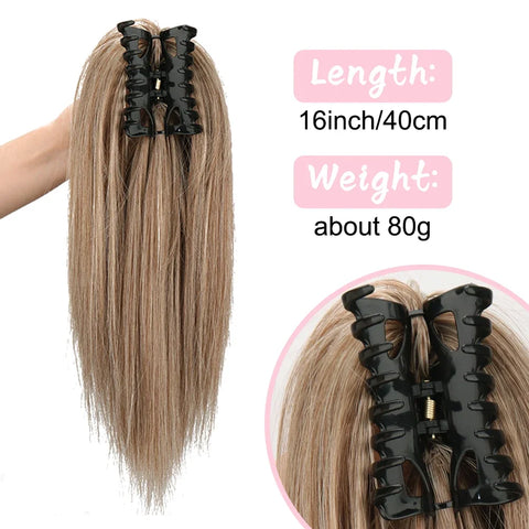 Synthetic 16Inch Claw Clip Ponytail Hair Extensions