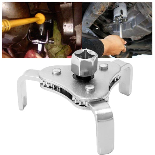 Universal Oil Filter Wrench - Adjustable Removal Tool for Easy Car Maintenance