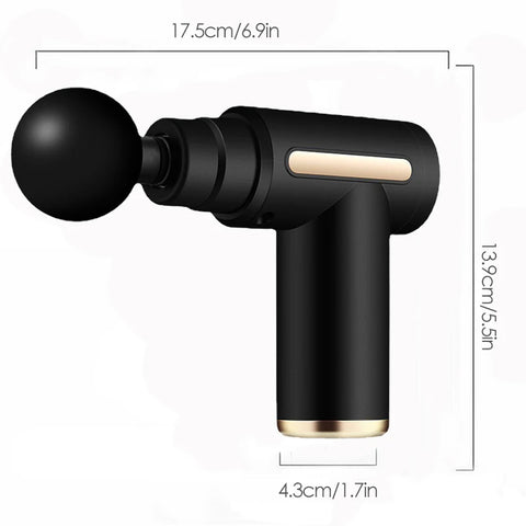 Mini Muscle Massage Gun - Portable Deep Tissue Handheld Percussion Massager for Body, Back, Neck, and Legs