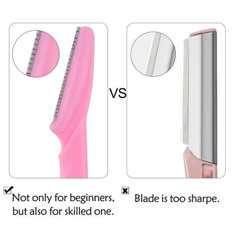 Portable Eyebrow Trimmer - 3/4/10Pcs Safety Blade Shaver for Women