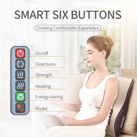 Electric Shiatsu Neck Massager with Heat and Vibration